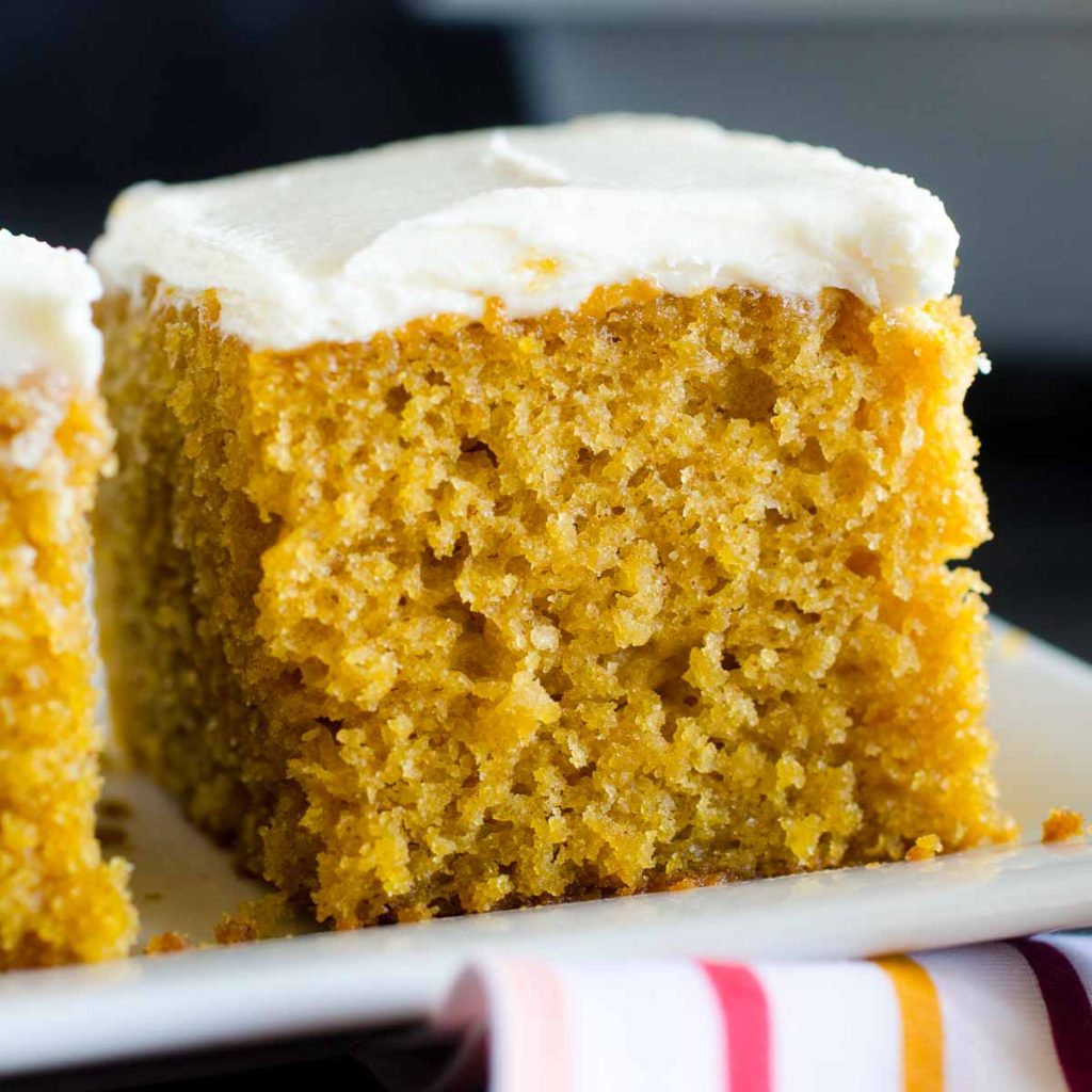 The BEST Pumpkin Bars! With fingers or a fork, you can't eat just ONE!