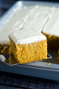 The BEST Pumpkin Bars! With fingers or a fork, you can't eat just ONE!