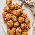 plate of sausage balls