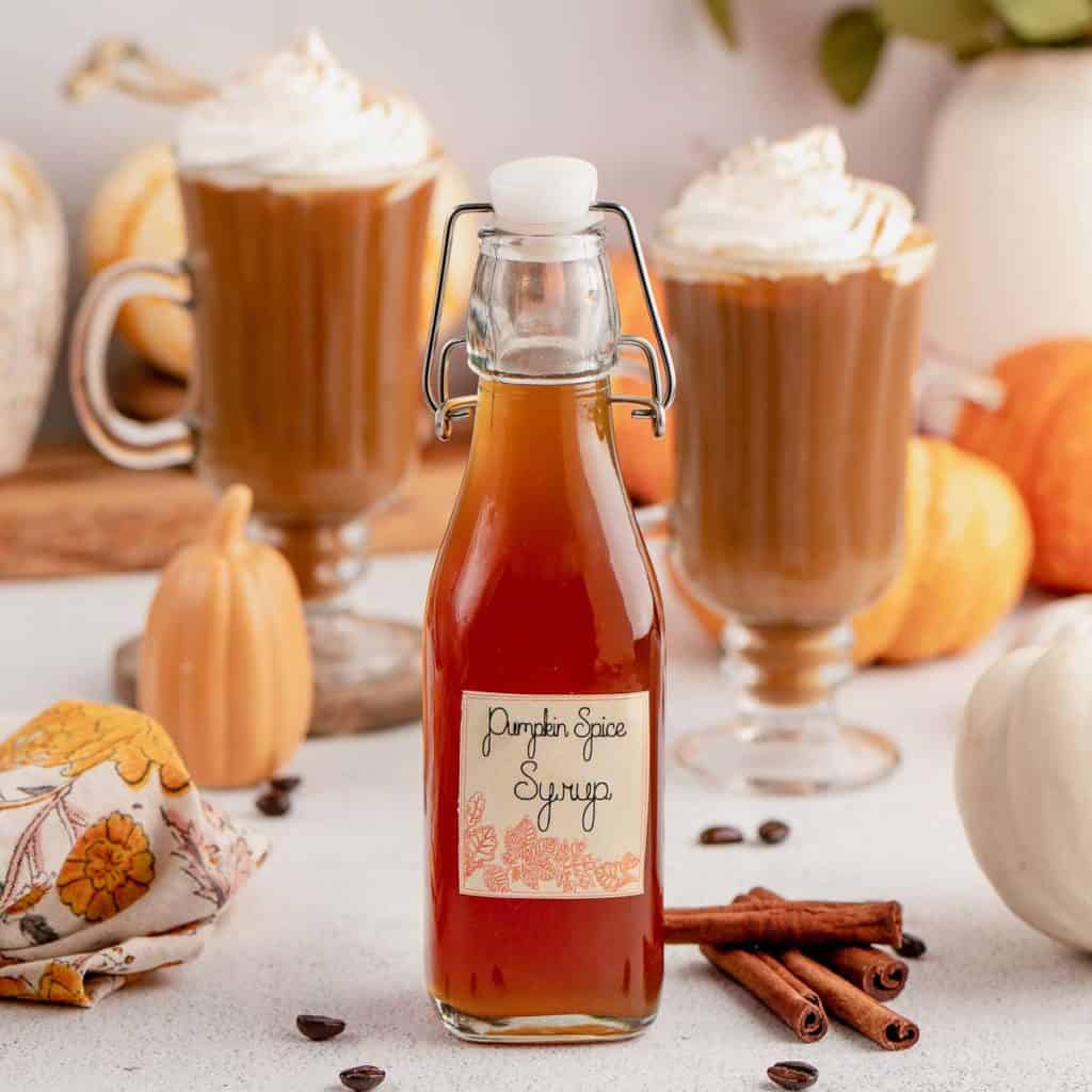 Simple Recipe For Pumpkin Spice Syrup - Use For Homemade PSL!