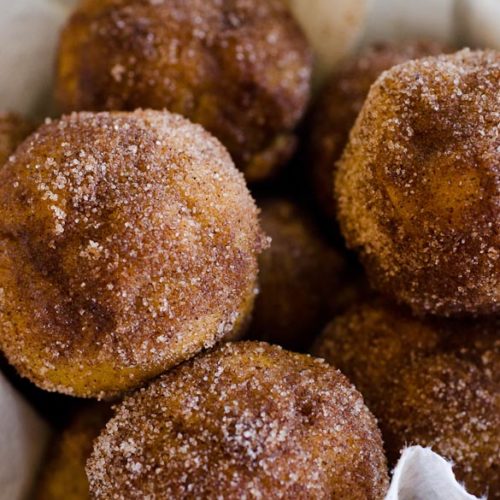 Baked Pumpkin Spice Donut Holes