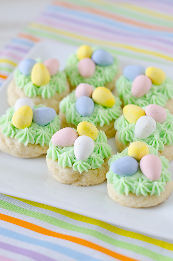 Easter Nest Sugar Cookies