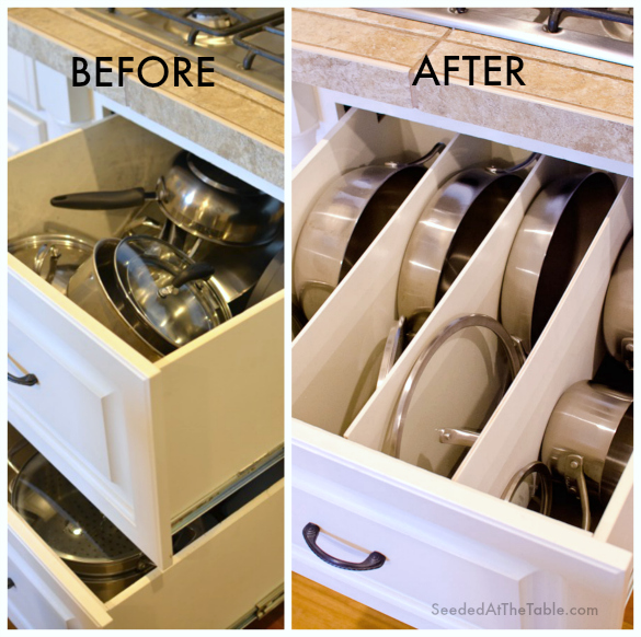 Spring Cleaning Diy Organized Pots And Pans Cookware Drawer