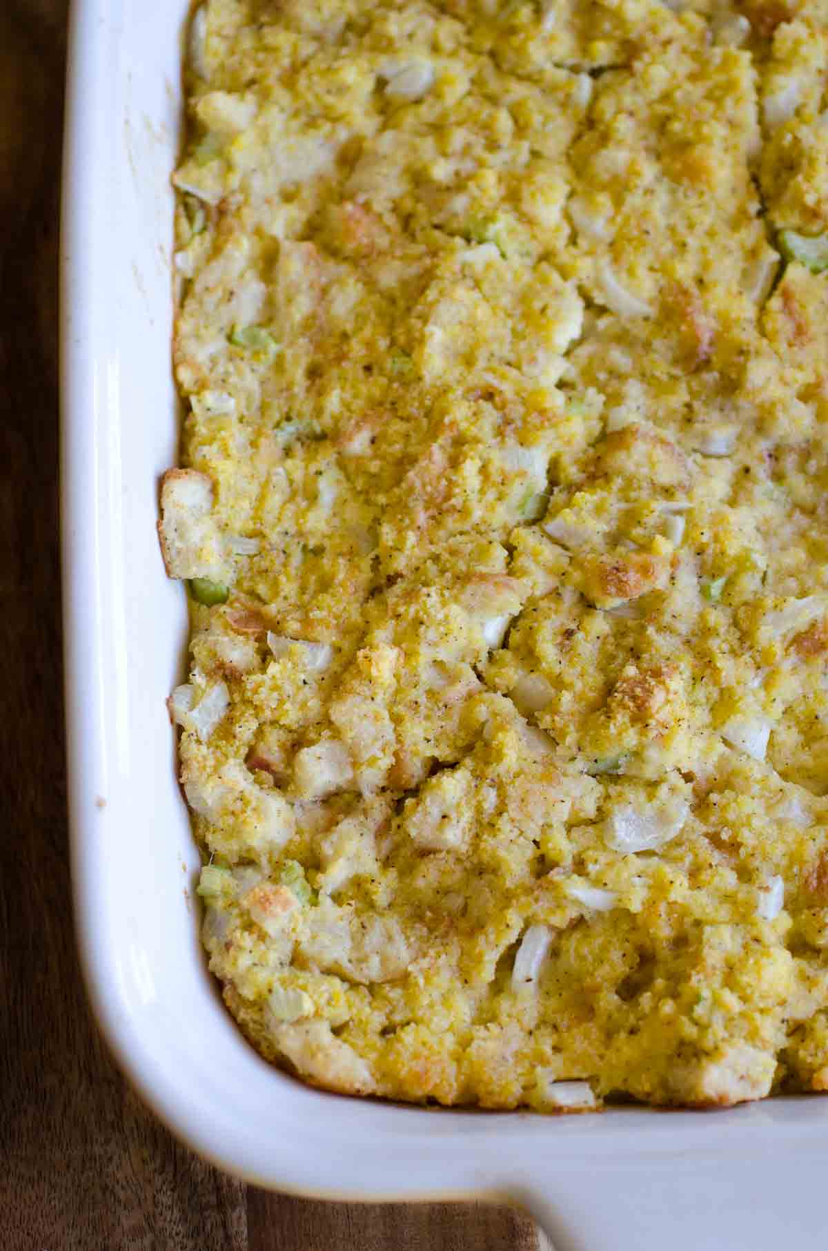 Easy Cornbread Dressing - Use Jiffy or homemade, your choice!