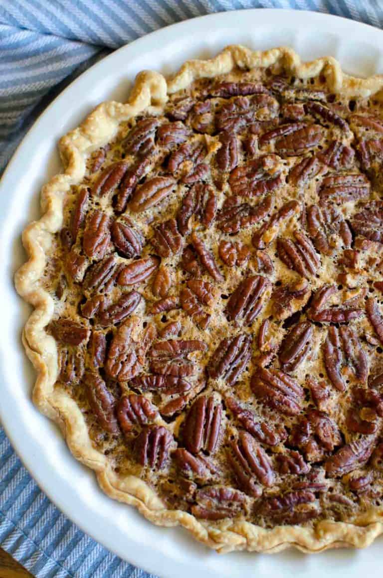 Pecan Pie - Classic southern pie, a favorite for the holidays! EASY recipe!
