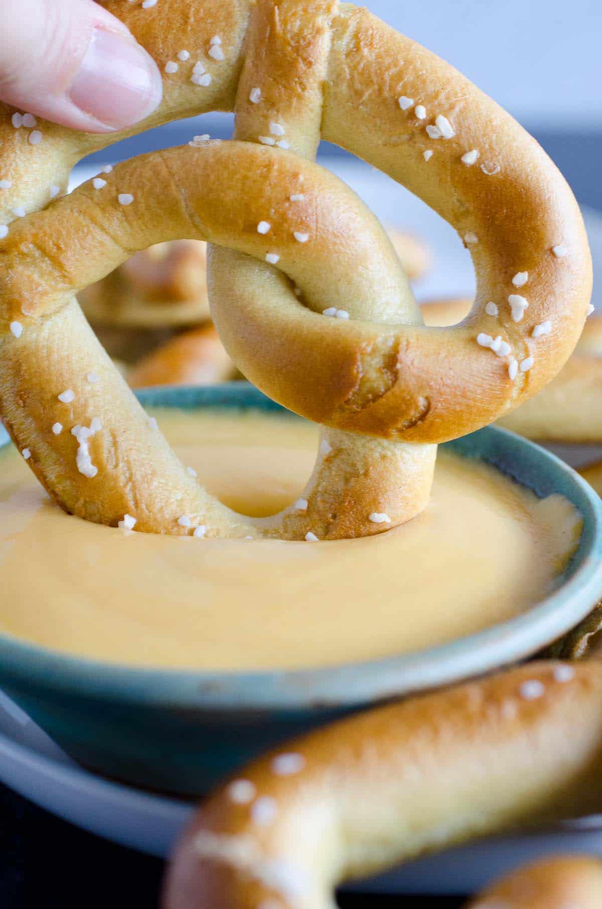 BEST Beer Cheese Dip for soft pretzels, sandwiches and burgers!