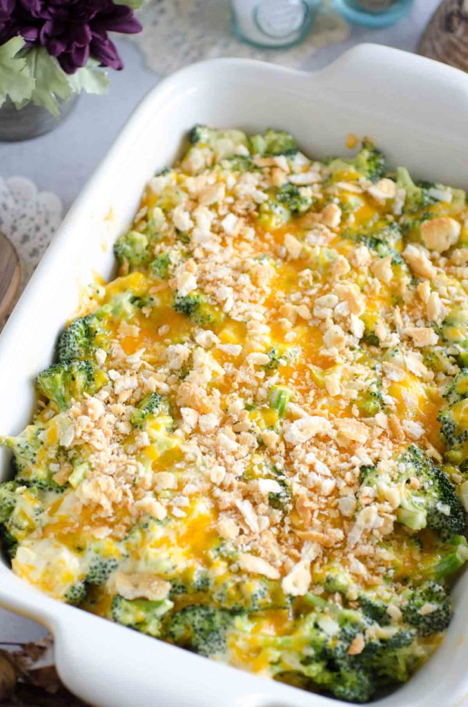 The BEST Broccoli Casserole with Ritz crackers! {+VIDEO}