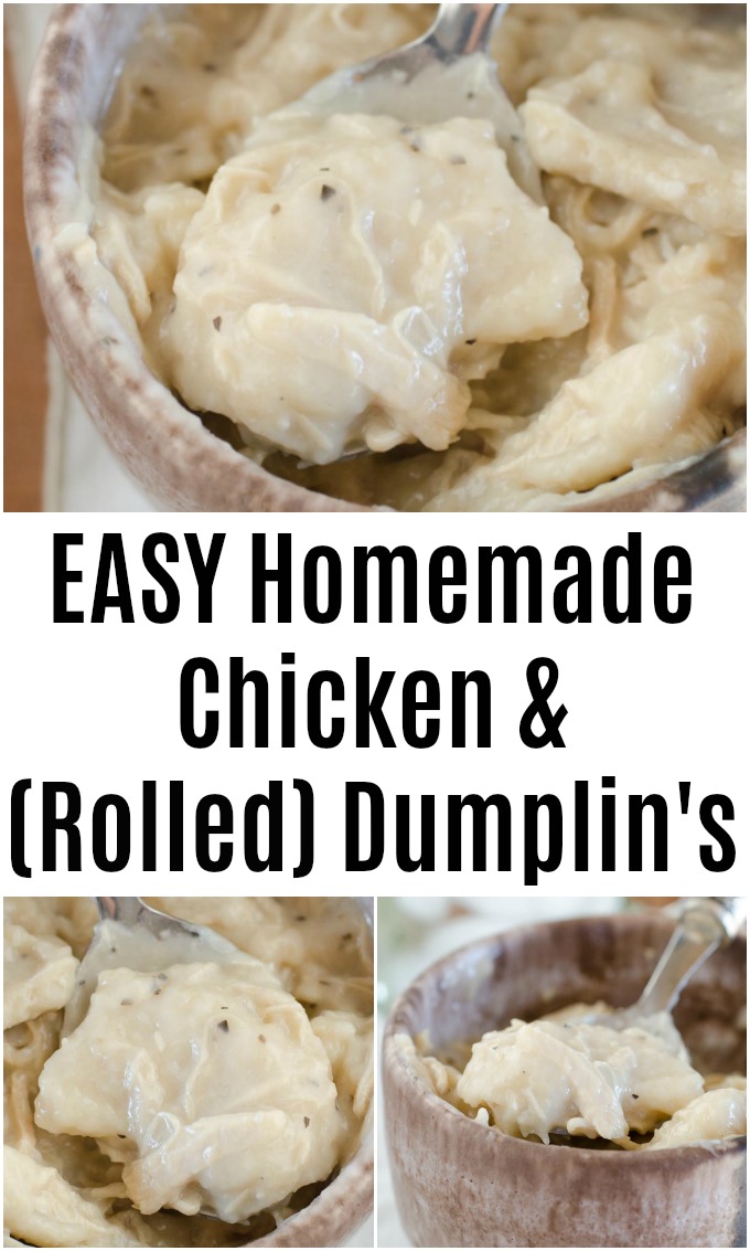 Southern Chicken and Dumplings - Easy rolled dumplings!