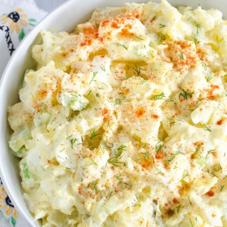 The Best Potato Salad - Classic Recipe with Boiled Eggs