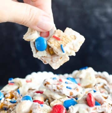 4th of July White Chocolate Chex Mix