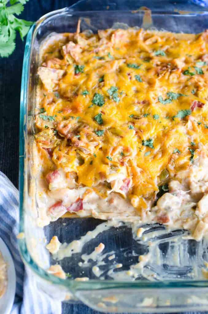 Chicken Dorito Casserole-delicious Topped With Crushed Doritos!