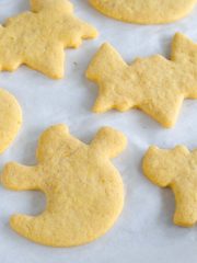 ghost bat and cat pumpkin sugar cookies