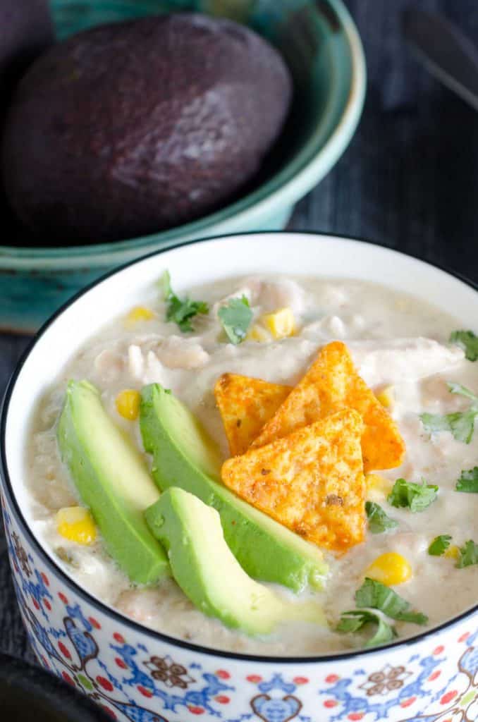 White Chicken Chili - ONE POT recipe. Creamy, easy and delicious!