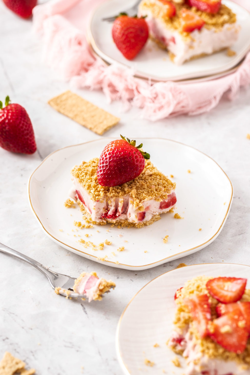 Frozen Strawberry Dessert - A refreshing recipe for strawberry lovers.