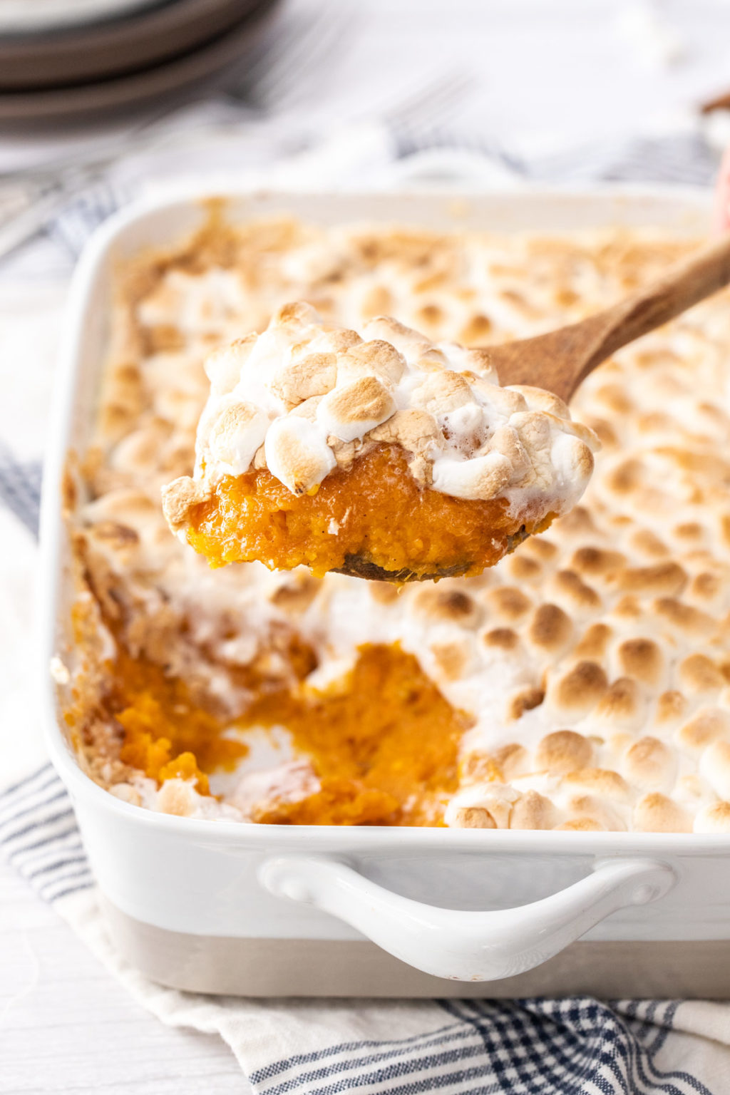 Sweet Potato Casserole with Marshmallows - THE BEST!