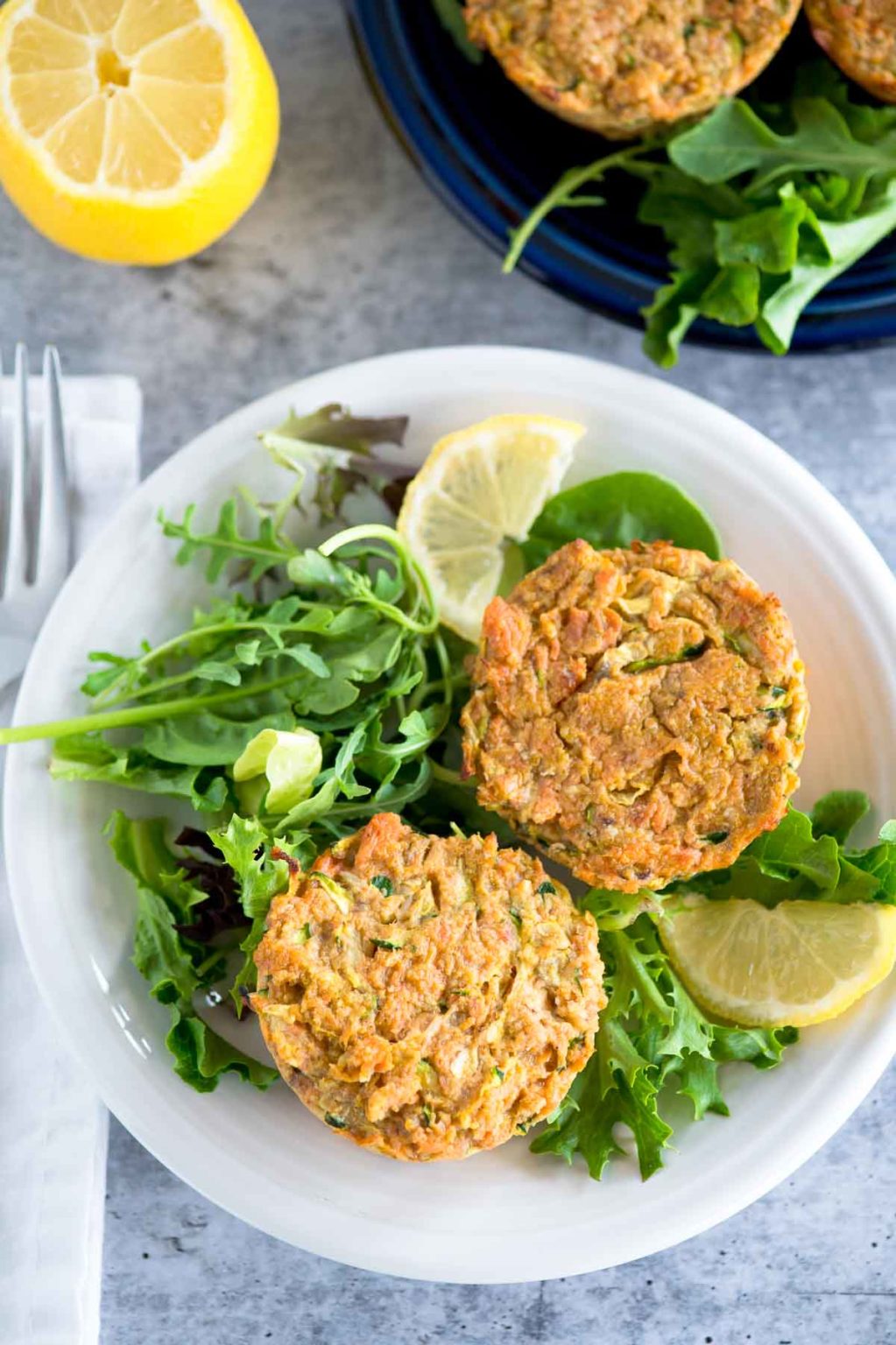 Salmon Cakes - PROTEIN PACKED easy recipe using canned salmon!