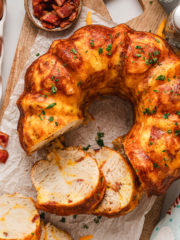 square image of breakfast bundt cake